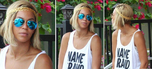 Beyonc volvi a cambiar su look