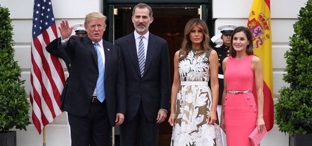 Donald Trump le hizo pasar un mal rato a la Reina Letizia