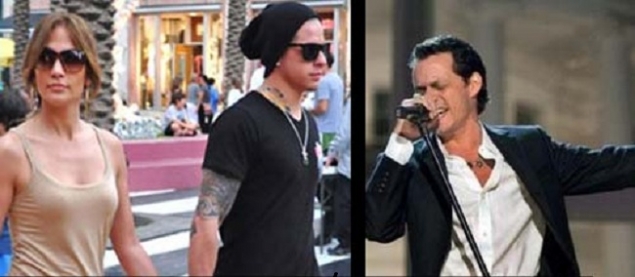 El afectuoso saludo de Marc Anthony a Casper Smart