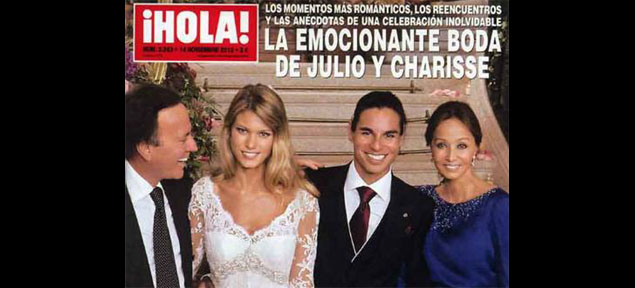 El casamiento del hijo de Julio Iglesias