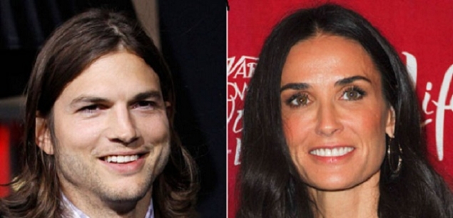 El reencuentro de Ashton Kutcher y Demi Moore