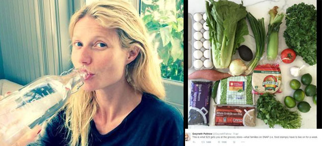 Gwyneth Paltrow intenta vivir con 29 dlares