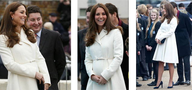 Kate Middleton muestra su pancita