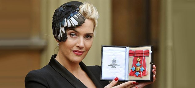 Kate Winslet fue honrada por la realeza