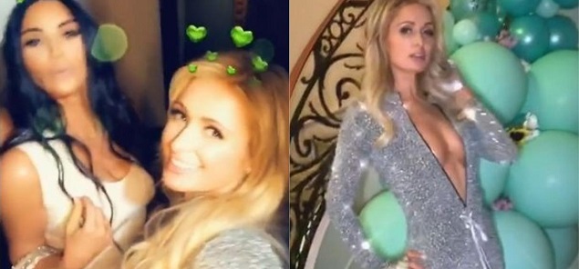 Kim Kardashian y Paris Hilton de fiesta