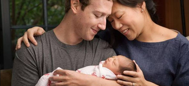 Mark Zuckerberg se convierte en padre y dona el 99% de su fortuna